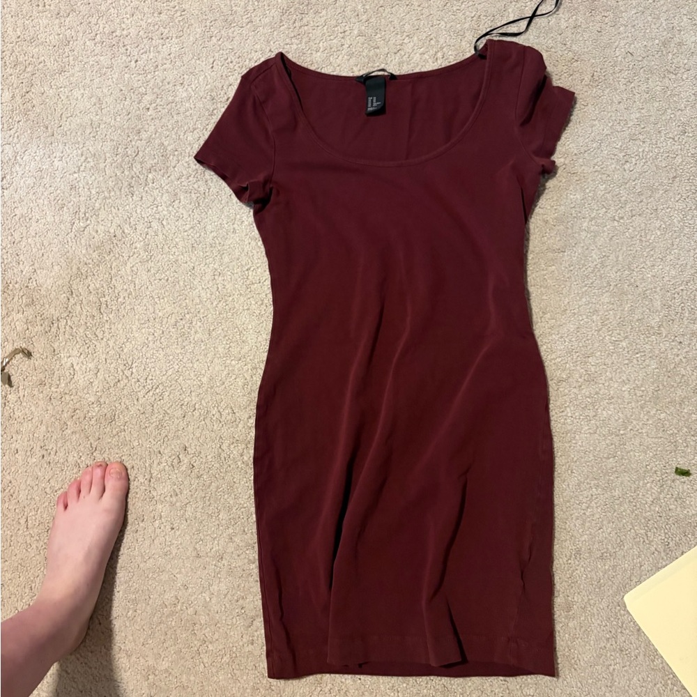H&M Deep Burgundy Basic Top
